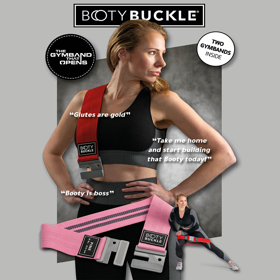 Booty Buckle: The original Gymband that Opens: Red and Pink